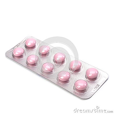 Medicaments isolated on white background Stock Photo