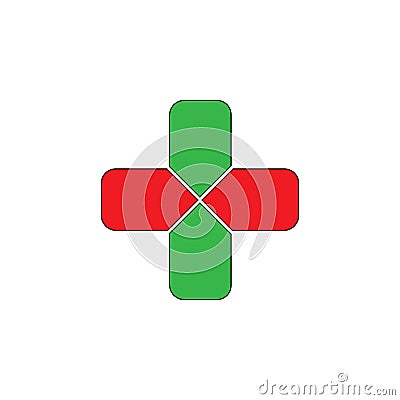 medicare healthy icon logo Stock Photo