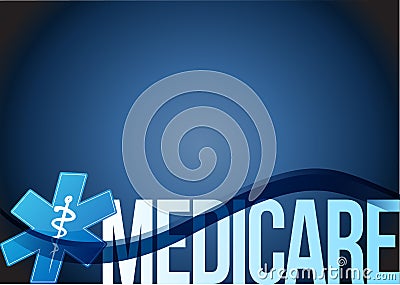 Medicare sign concept illustration design Cartoon Illustration