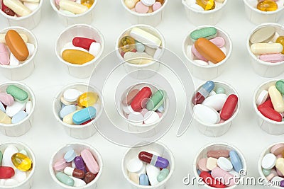 Medication Cups Stock Photo