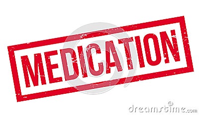 Medication rubber stamp Vector Illustration