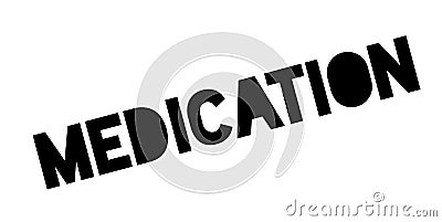 Medication rubber stamp Vector Illustration