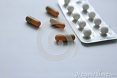 Medicinal drugs. Treatment, doctor's appointment Stock Photo