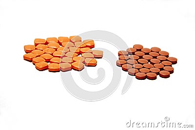 Medicinal Pills for Healing Stock Photo