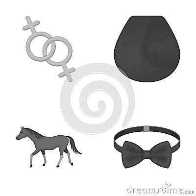 Medicine, animal, holiday and other monochrome icon in cartoon style. accessories, clothing, textiles icons in set Vector Illustration