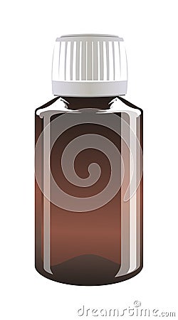 Medicine bottle Vector Illustration