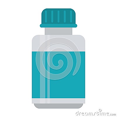 Medicine bottle capsule icon Vector Illustration