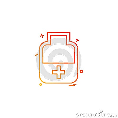 medicine bottle tablets icon vector desige Vector Illustration