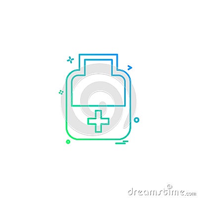 medicine bottle tablets icon vector desige Vector Illustration