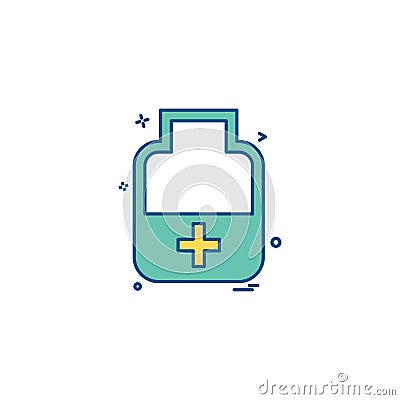 medicine bottle tablets icon vector desige Vector Illustration