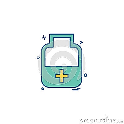 medicine bottle tablets icon vector desige Vector Illustration