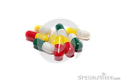 Medicine capsules Stock Photo