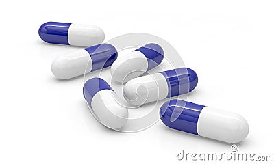 Medicine capsules pills Stock Photo