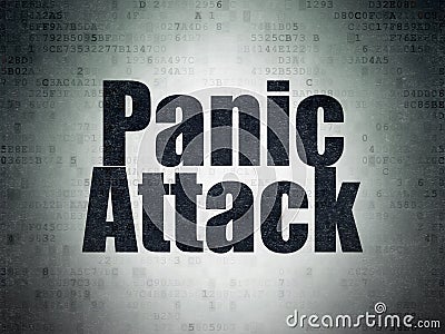 Medicine concept: Panic Attack on Digital Data Paper background Stock Photo