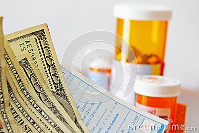 Medicine Cost Stock Photo