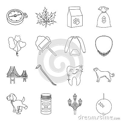 Medicine, crime, fashion and other web icon in outline style.finance, animal, music icons in set collection. Vector Illustration