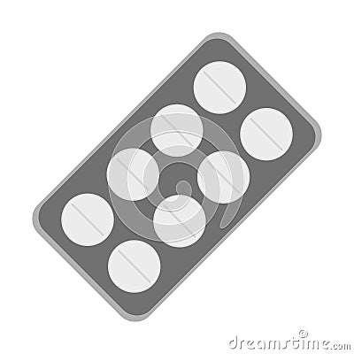 Medicine drugs tablet Vector Illustration