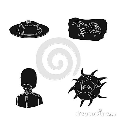 Medicine, food and or web icon in black style.history, travel icons in set collection. Vector Illustration