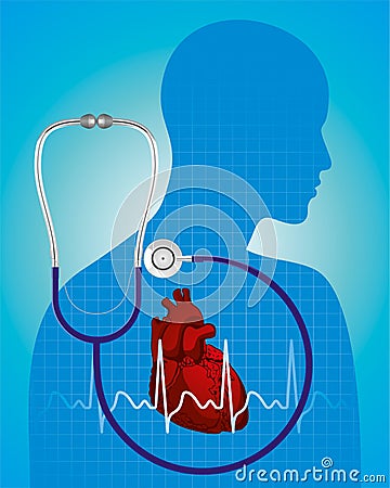 Medicine Heart People Vector Illustration