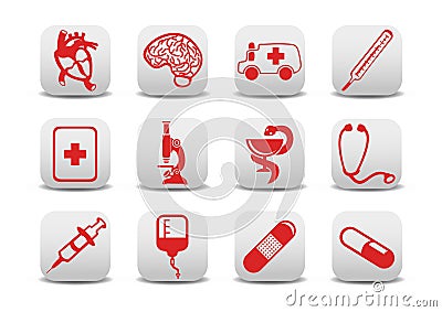 Medicine icons Vector Illustration