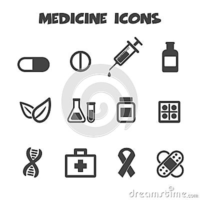 Medicine icons Vector Illustration