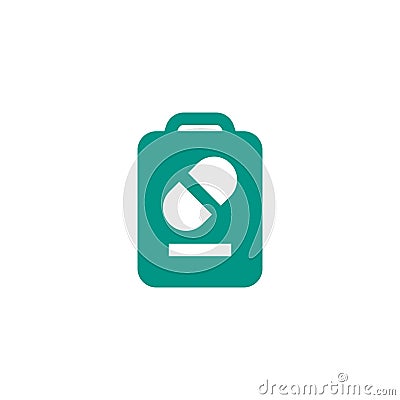 Medicine information list icon design. medical healthcare vector illustration Vector Illustration