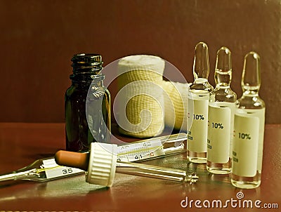 Medicine man's equipment Stock Photo