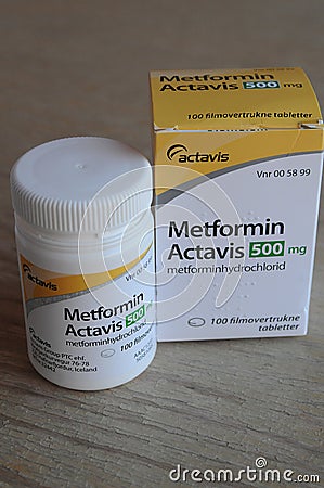 MEDICINE METFORMIN ACTAVIS DIABETES MEDICINE Editorial Stock Photo