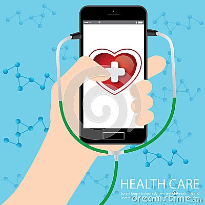 Medicine mobile Vector Illustration