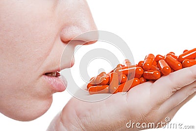 Medicine pill dose Stock Photo