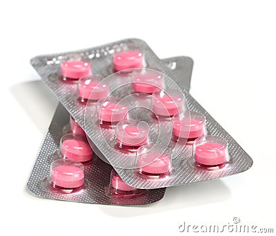 Medicine pills in blister packs Stock Photo