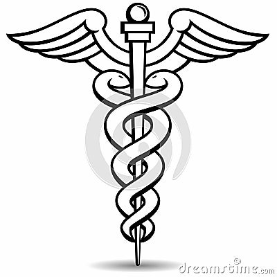 Medical Symbol Signs Black Vector Illustration