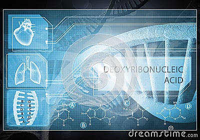 Medicine user interface Stock Photo