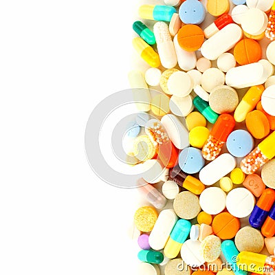 Medicine vertical border Stock Photo