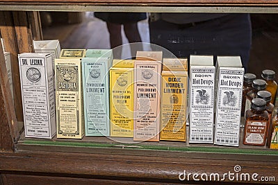 Medicines and cures historic Editorial Stock Photo