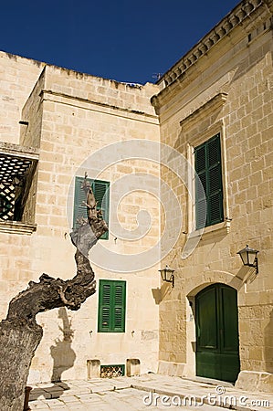 Medieval Baroque Facade Stock Photo