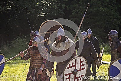 Medieval battle show Editorial Stock Photo