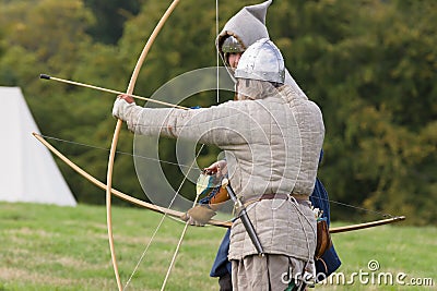 Medieval Bowmen Editorial Stock Photo