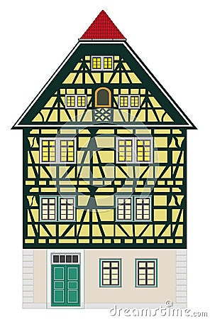 Historic townhouse from the Middle Ages 2 Stock Photo