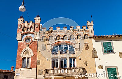 Medieval buildings of Montecatini Alto, Italy Stock Photo