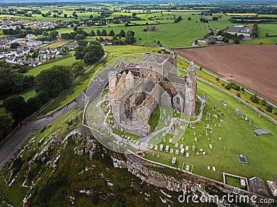 Aerial view. Rock of Cashel.county Tipperary. Ireland Stock Photo