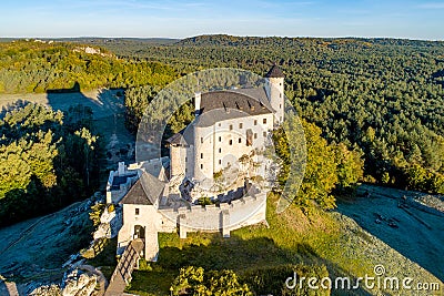 Medieval Bobolice Castle in Poland Stock Photo
