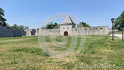 The medieval castle Fortress Castel, the oldest historical monument in Banja Luka,Bosnia and Herzegovina. Stock Photo