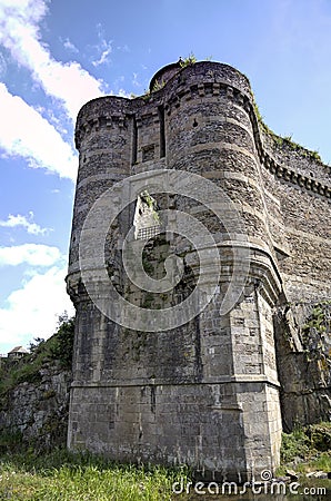 Medieval castle. Fougeres, France Stock Photo