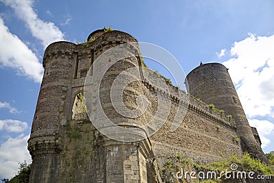 Medieval castle. Fougeres, France Stock Photo