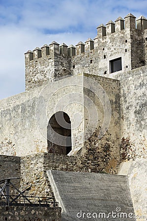 Medieval Castle, Guzman El Bueno, Tarifa Stock Photo