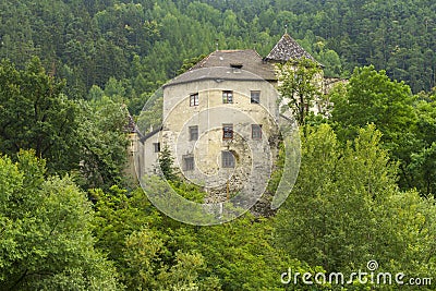 Medieval castle of Klausen, in the Isarco valley Stock Photo