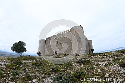 Medieval castle, know as Torroella de Montgri Stock Photo