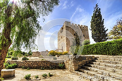 Medieval castle of Kolossi, Limassol, Cyprus Stock Photo