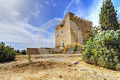 Medieval castle of Kolossi, Limassol, Cyprus Stock Photo